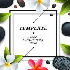 Health and beauty template, spa concept