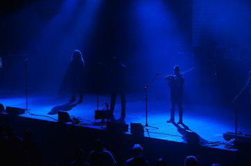Blue light concert
