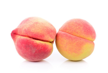 peach on a white background