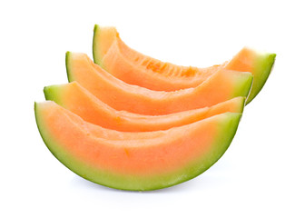 melon on white background