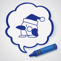 penguin doodle drawing