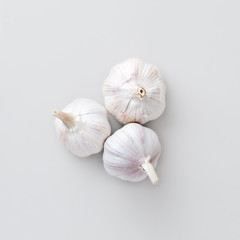 garlic top view
