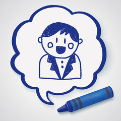 wedding groom doodle drawing