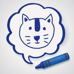 animal cat doodle drawing