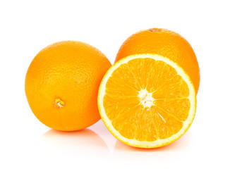 Orange fruit isolated on white background