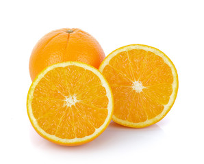 Orange fruit isolated on white background
