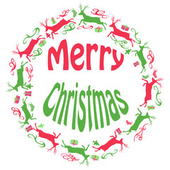 merry christmas card design