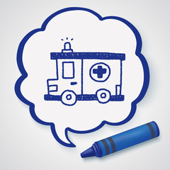 ambulance doodle drawing