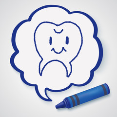 tooth doodle drawing