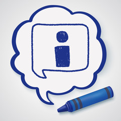 information doodle drawing