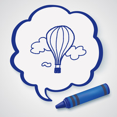 doodle hot air balloon