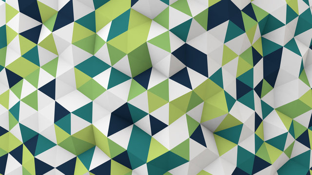 polygonal 3D render geometric surface