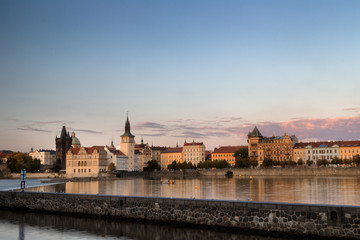 View of Prague and Vltava