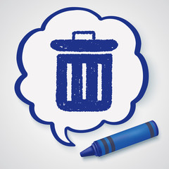 Doodle Trash can