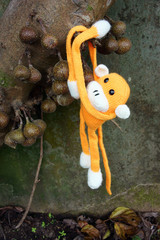 knitted monkey, symbol 2016, year of the monkey