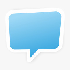 Vector modern Square bubble Chat icon