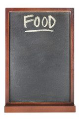 Fototapeta premium Chalkboard with FOOD wording