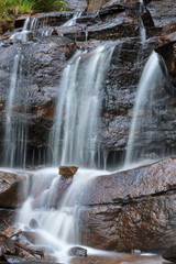 Beautiful waterfall on rocks 
