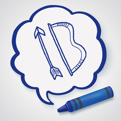 bow and arrow doodle