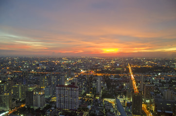 Fototapeta na wymiar bangkok cityscape