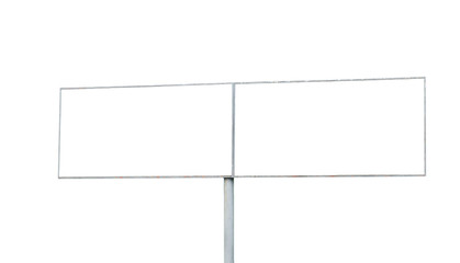 Obraz premium blank advertising billboard isolated