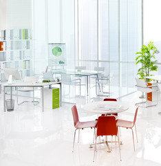Office Green Business Working Area Meeting Table Concept