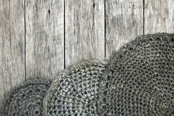 Grunge style decoration with old handmade crochet doilies.