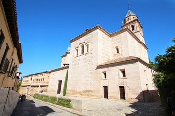 Fototapeta na wymiar Alhambra de Grenade / Iglesia de Santa Maria - Espagne (Andalousie)