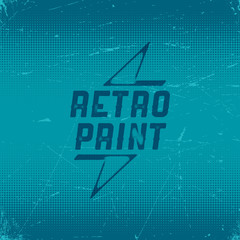 Old scratched card with halftone gradient