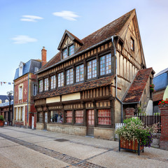 Etretat commune traditional architecture, France