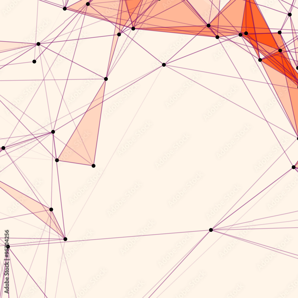 Poster abstract background with dotted grid