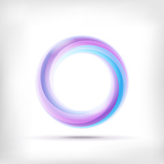 Infinity shape round dimensional icon