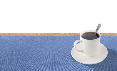 Coffee cup with white background