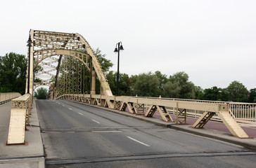 Iron bridge in Gyor, Hungary