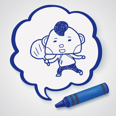 Chinese New Year; Chinese New Year boy doodle