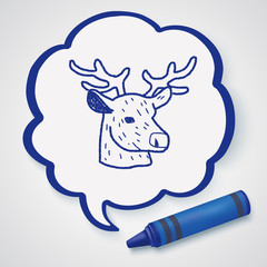 reindeer doodle