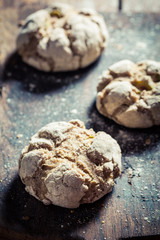 Fresh rolls with whole grains
