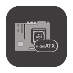 illustration of pc components icon