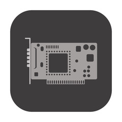 illustration of pc components icon