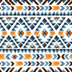 Behang Etnische stijl Geometrisch etnisch naadloos patroon
