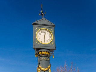 Fototapeta na wymiar Uhr in Ahlbeck, Insel Usedom
