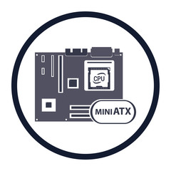 illustration of pc components icon