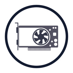 illustration of pc components icon