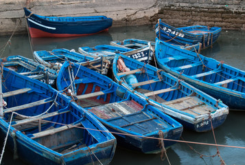 Fototapeta na wymiar Fishing Boats in a Port