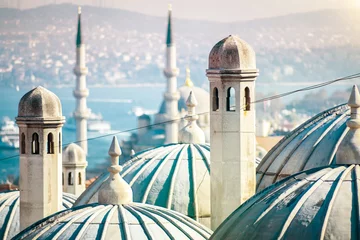 Foto op Plexiglas Turkije De prachtige Süleymaniye-moskee in Istanbul, Turkije