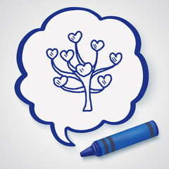 love tree doodle
