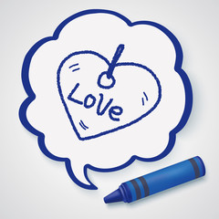 love tag doodle