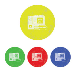 illustration of pc components icon