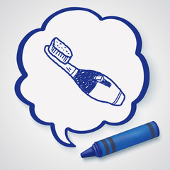 toothbrush doodle