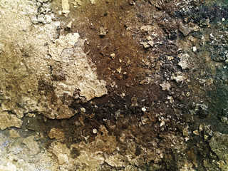 old wall cracked